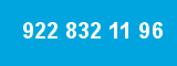 922 832 11 96 922 832 11 96